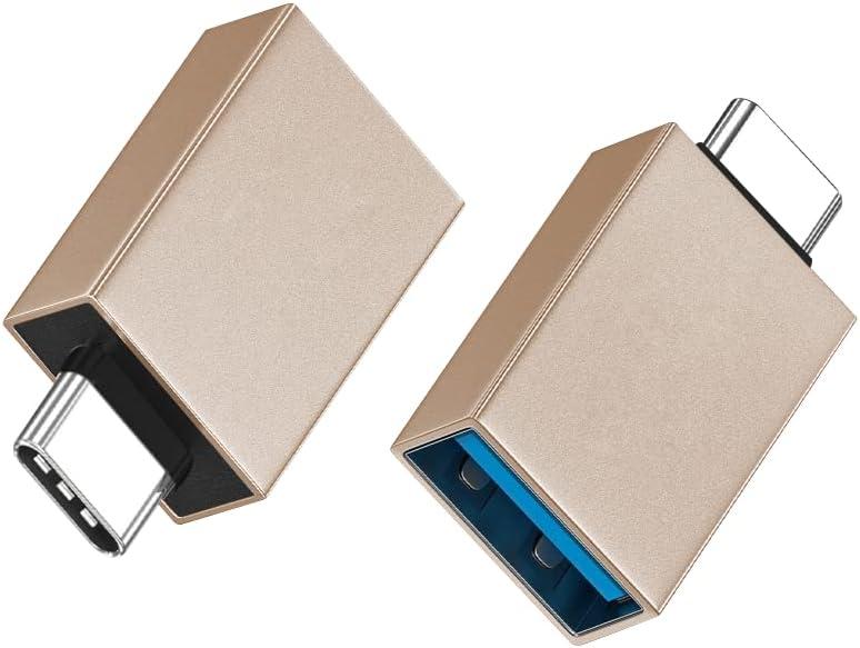TEC USB C to USB 3.1 Adapter (2 Pieces Set) OTG Adapter High-Speed Data Transfer Up to 18Gbps USB 3.1 Female