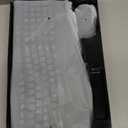 Wireless Keyboard and Mouse Combo,2.4G Full Size Wave Keys Ergonomic Keyboard with Wrist Rest for Natural Typing, 3 DPI Adjustable Ergonomic Silent Mouse for Computer/Laptop/Windows/Mac (Gray)