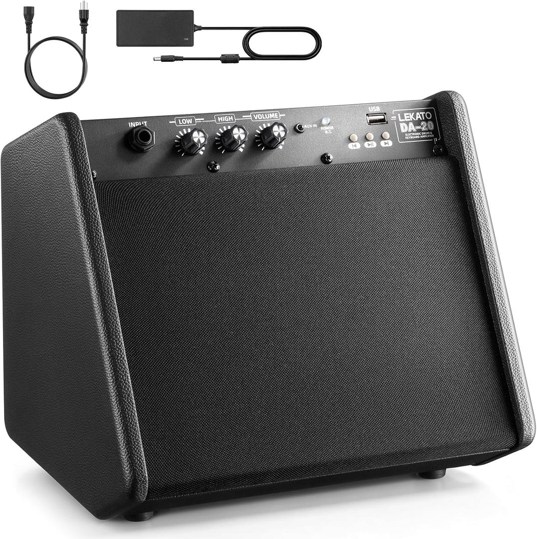 LEKATO DA-20 20W Electronic Drum Amplifier Keyboard Amp