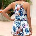 MISFAY Womens Summer Loose V Neck Spaghetti Strap Short Jumpsuit Rompers 2026 (L)