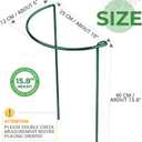 LEOBRO Plant Support, 8PCS Peony Cages and Supports, Plant Stakes for Indoor Plants, Outdoor Plants, Metal Garden Stakes, Plant Holders, Tomato Monstera Hydrangea Support Cage, 10" W x 15.8" H