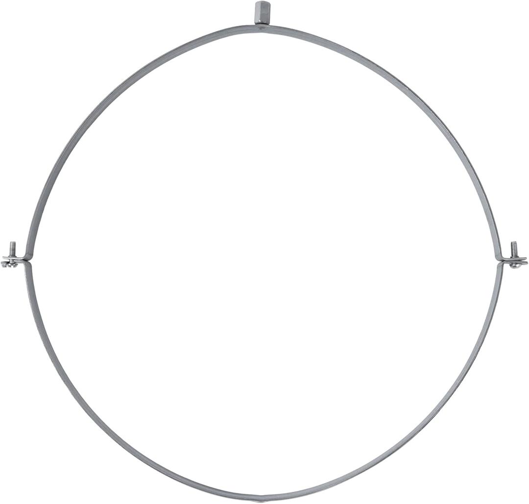 16"" Inch Galvanized Pipe Hanger - Conduit Mounting Clamp - Tube Brackets - Pipe Clamps - Tube Wall Mounting Bracket Clamp - Rigid Conduit Holder - PVC and Metal Pipe Attachment Hanger