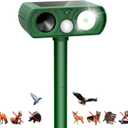 Animal Deterrent Devices Outdoor, Solar Animal Repeller with Motion Sensor Animal Repeller to Repel Cat, Deer, Squirrel, Rabbit, Dog, Skunk (Green - 1 Pack) Style0212