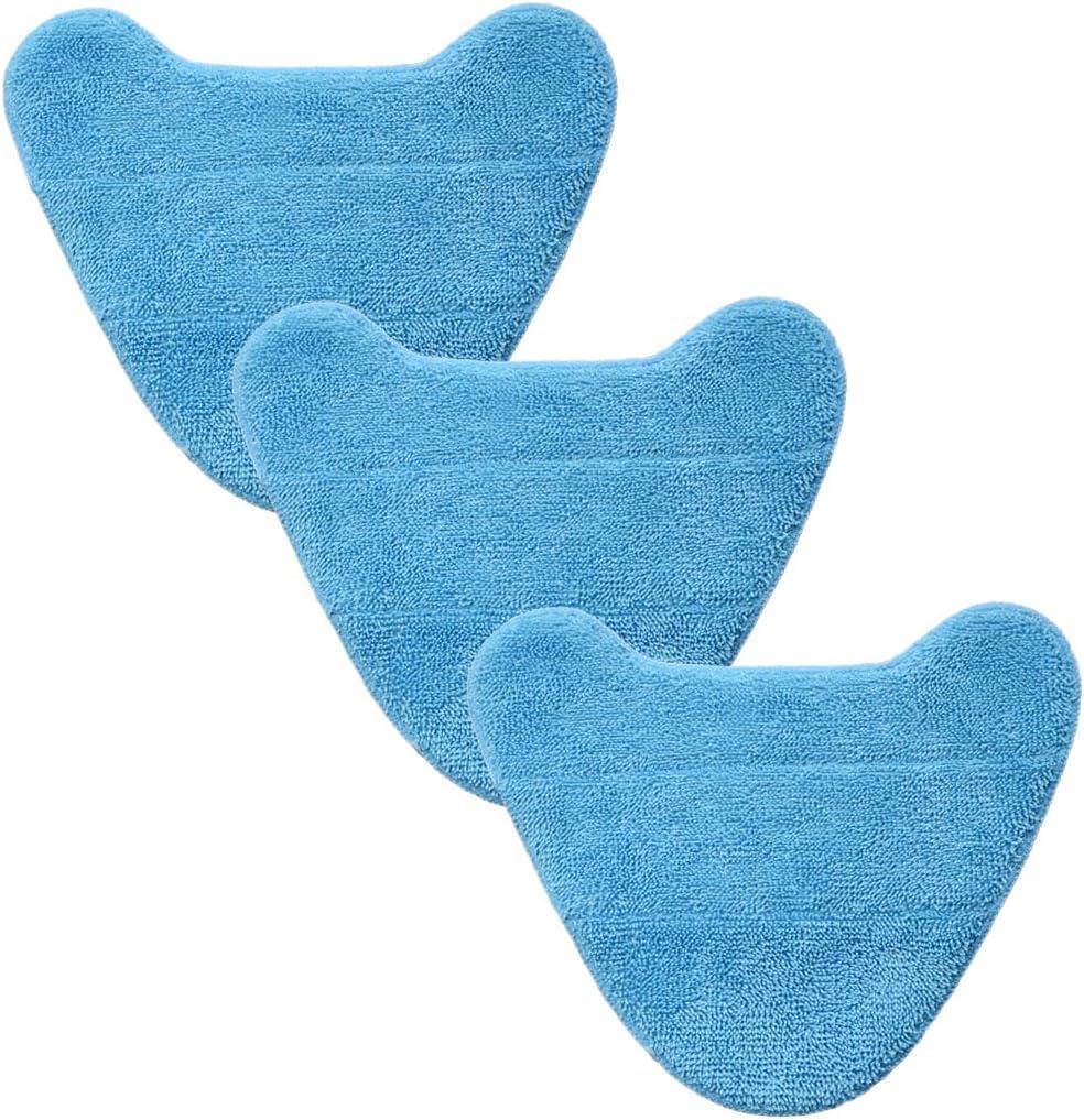 3 Pack Reusable Replacement Refills Steam Mop Pads Compatible with Hoover WH01100 WH20200, Microfiber Washable Cleaning Pads Fits for Vax S2 S2C S3 S3S, 12.68.7Inch