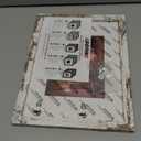 Vittanly 8x10 Picture Frame, Solid Wood Frame with Plexiglass, Includes 5x7 Mat, Wall Hanging or Tabletop for Home Decor, Distressed White, 1 Pack