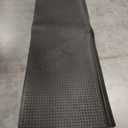 Ottomanson Waterproof Easy-Clean  Indoor/Outdoor Rubber Stair Treads, 10" x 30" (15 Pack), Black