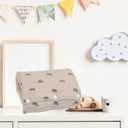 TEUOPIOE Baby Feeding Arm Pillow, Soft Cotton Multi Functional Bottle Nursing Pillow for Newborns,Expandable Breastfeeding Arm Support Cushion for Mom and Baby, Portable and Washable (Brown)