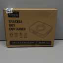 Divided Serving Tray for Candy, Condiment, Fruits and Nuts - Dishwasher Safe Snackle Box Container with Lid - Portable Charcuterie Board for Parties, Picnics, Travel and On-the-Go Snacking (8 Cups)