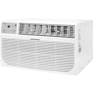 Keystone 8,000 BTU Wall Mounted Air Conditioner with Supplemental Heat and Dehumidifier Function, 115V, Wall AC for Small-Medium Sized Rooms up to 350 Sq.Ft. with Remote, Quiet, High Efficiency AC