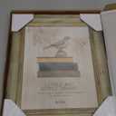 RIVERVALLA 8x10 Picture Frame Vintage Retro Picture Frames with Antique Green Gold Edge Line 8 by 10 Photo Frame Wall Hang Tabletop Display Christmas Birthday Gifts for Women Mom Grandma