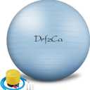Exercise Ball, Pilates Ball for Pregnancy, Swiss Balance Ball with Pump,Multiple Sizes Stability Ball Chair for Office, Home Gym, Fitness, Workout and Physical Therapy (21inch, Macaron blue)