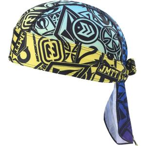 2 x HEROBIKER Sweat Wicking Skull Cap Beanie Bandana Helmet Liner Outdoor Running Adjustable Breathable Quick Drying (Medium, Yellow)