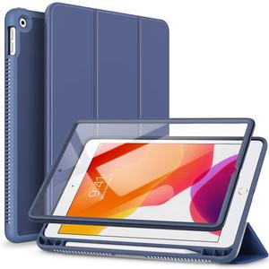 SURITCH Case for iPad 10.2 2021/2020/2019 (9th/8th/7th Generation), Shockproof Protective Smart Cover Case with Stand and Auto Sleep/Wake for iPad 10.2 Inch (Blue)