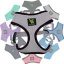 EcoBark Dog Harness - Luxurious Soft Mesh - Eco-Friendly Over the Head Vest Harness - No Pull & No Choke Design - Padded Breathable Body Halter - for Large Breeds (Gray, XXL)