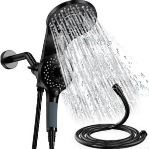 Shower Head with handheld, 10 spray, Magnetic Shower Head, High Pressure Handheld Shower Head, Adjustable Bracket, Built-in Pause Mode & Power Wash, Showerhead with 60" LeakProof Hose, 1.8 GPM