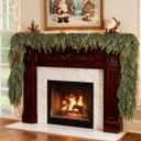 Artificial Cedar Garland,6 Feet Christmas Drooping Garland, Handmade Holiday Decoration