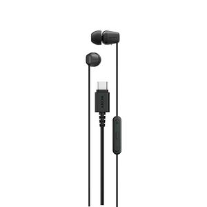 Sony IER-EX15C USB-C Plug, Wired in-Ear Headphones for iPhone and Android Phones, with Built-in Multi-Function Button, Volume and Mic Control, Supports USB Audio Class 1.0 Devices, Black