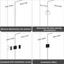 4Pcs Stainless Steel Self Closing Door Hinges,Restroom Partition Door Hinge,2.75" Black Matte Hinge,Partition Door Hardware,for Hotel,Shopping Mall,Bathroom,Toilet,Cabinets