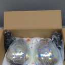 Yisuro Modern 3D Pendant Lights Kitchen Island 2 Pack, Farmhouse Colorful Glass Pendant Light with Clear Globe Shade, Kitchen Island Lighting for Dining Room Entryway, 7.8-inch Diameter