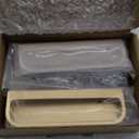 Finger Insert Pull Zinc Alloy Concealed Cabinet Handle for Drawer Cupboard Cabinet (4 Pack, Gold)