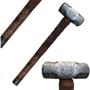 Custom Handmade Bear Berserker Viking Hammer,Personalized Bear Berserker Hammer,Hand Engraved Maul Berseker hammer,Hand Forged Viking Sledge hammer,Tactical Hammer,Prop Hammer,Gift for Him