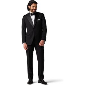 Alton Lane Mercantile Tuxedo Tailored Fit - Premium Quality Tuxedo for Men, Stylish and Elegant Formal Suit for Men (42, Black)