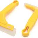 XYWHPGV 2 Pcs Yellow Rubber Blade Plastic Handle Car Glass Windshield Squeegee Scraper(5e41a c3587 74a7d 8361c 42c28 bec2a