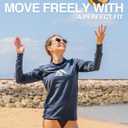 Kanu Surf Womens Keri Long-Sleeve UPF 50+ Rashguard (Blue, XL)