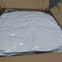 50 Pcs White Folding Chair Cover Washable Removable Universal Fitted Chair Cover Protector for Wedding Party Banquet Holidays Celebration Decoration Chair Covers