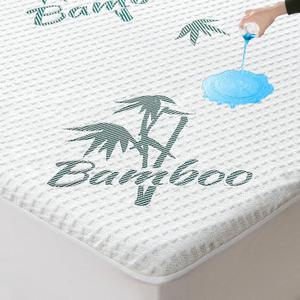Lunsing Queen Size Waterproof Mattress Protector, Cooling Soft and Breathable Mattress Pad Cover Queen Size for 6-18 in Mattress