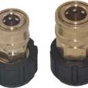 1/4 3/8 Quick Connector Female to M22 14mm 15mm Female Pressure Washer Adapter(1/4)