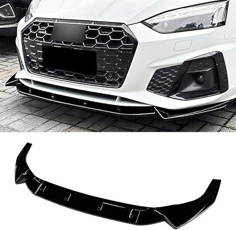 Front Bumper Lip Compatible with Audi A5 S5 4-Door Sportback (Gloss Black, A5 S5 2021-2024 8W6)