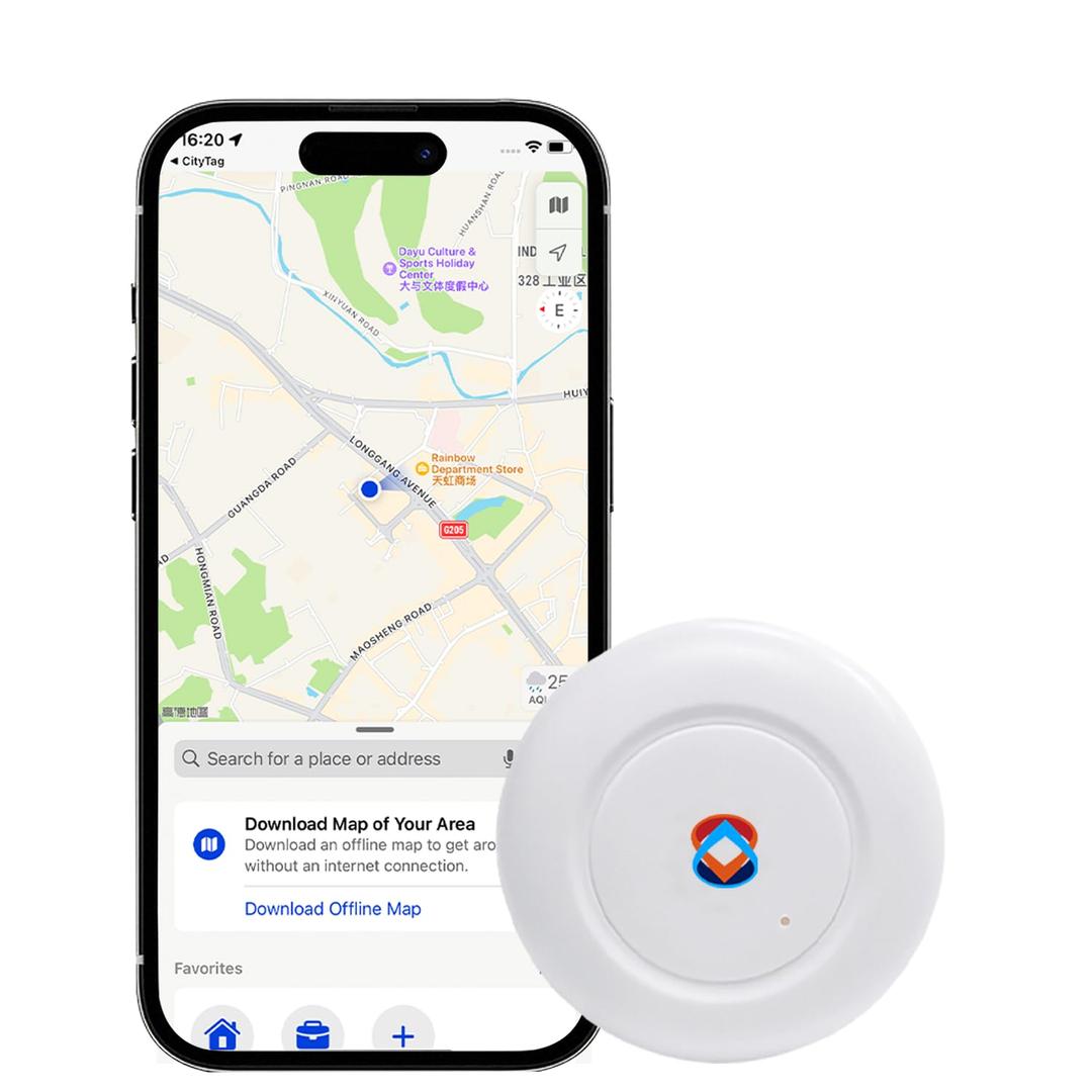 2025 GPS Tracker for Vehicles, Cars & Kids–Real-Time Tracking with Worldwide Coverage | No Monthly Fee & No SIM Needed | IP67 Waterproof | Long Battery Life | Compatible with iPhone & Android