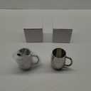 2 Pcs 304 Stainless Steel Barrels Mugs 15 oz Double Wall Coffee Cup Beer Stein Cup with Handle for Party Travel Tumbler Tea Insulated Cold Hot Drinks