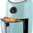 Dash Compact Air Fryer - Healthy Cooking with Auto Shut-Off Feature, Adjustable Temperature Control & Nonstick Fry Basket - Has AirCrisp Technology - 2 Quart - Aqua, 2qt