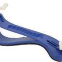 Violin Shoulder Rest Plastic Rubber Adjustable Comfortable Foam Pad Violin Instrument Accessory for 4/4 and 3/4 Violins(Sky Blue)