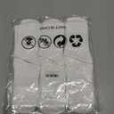 Crew Socks for Women & Men, 6 Pair Cute Cotton Casual Calf Socks Breathable Soft Above Ankle Socks, Size 5-10 (White)