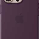 Apple iPhone 16 Pro Silicone Case with MagSafe and Camera Control: Lightweight Phone Case, Wireless Charging Compatible, Smooth Matte Finish; Plum