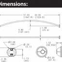 Moen Curved Adjustable Spring Tension No Drill Shower Curtain Rod for Bathroom, Chrome Finish, CSR2172CH