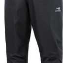 BASSDASH Mens Breathable Wading Pants Waist Waders with Pockets Waterproof Fly Fishing Stocking Foot Lightweight FW09 (Black, X-Large, Stocking Foot 11-12)