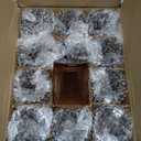 VOHO Amber Candle Holders for Votive Candles/Tea Lights Candles, Ribbed Votive Candle Holders for Table Centerpiece, 12pcs Tealight Candle Holder Decor for Thanksgiving & Christmas (Brown)