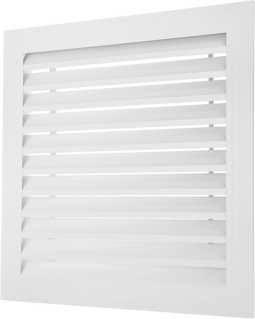 PATIKIL 16" x 16" Aluminum Return Grille, Air Supply Vent Cover Linear Bar Ventilation Grille for Sidewall Wall Ceiling HVAC System, Outer Size: 17.7" x 17.7", White