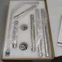 Dual Shower Head for Couples, High Pressure Double Shower Heads for Two People Rod, Two Showerhead System Fit 2 Person, Birthday Gifts for Women Men, Spa-Like (Chrome) Segmented Design