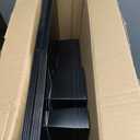 8 Pack Xmas Letter Boxes for Christmas Gift Wrapping Xmas Letter Shaped Empty Flower Gift Box Fillable Christmas Party Favors Candy Presents Packaging(Black,Clear Lid)