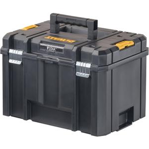 DEWALT TSTAK Tool Box, Extra Large Design, Removable Tray for Easy Access to Tools, Water and Debris Resistant (DWST17806)