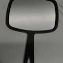 PROTECLE Hand Mirror, 10.3" L x 7.4" W Salon Barber Hairdressing Handheld Mirror with Handle, Square Black