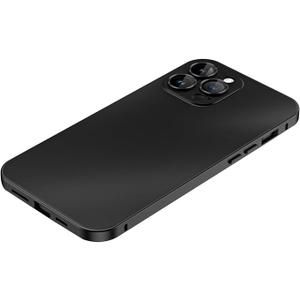 Black Plastic iPhone Case with Cam Protector (No Model)
