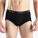 Calvin Klein Men's Cotton Classics 3-pack Brief, Medium, 3 Black