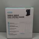 Hot & Iced Coffee Maker with Magnetic K-Pod Organizer (Pods Not Included), Stores 10 Pods, 4-5 Cups Coffee Maker & Single-serve Brewer for K Cup & Grounds, 40oz Removable Water Tank, Black