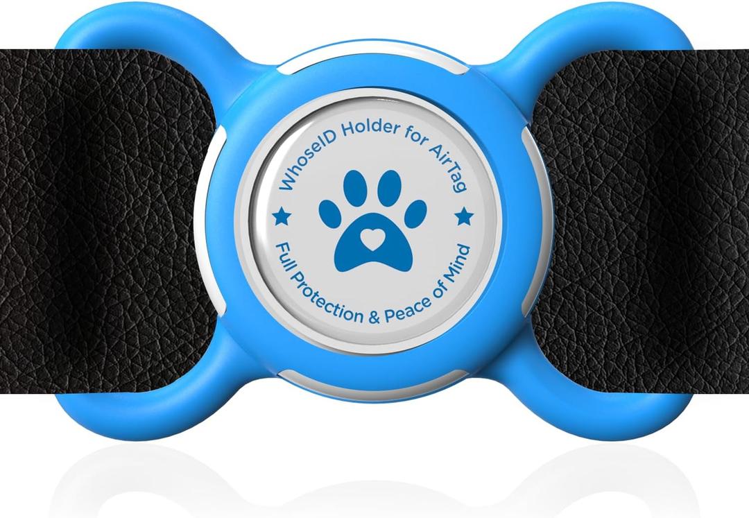 2 x Airtag Dog Collar Holder, Durable & Lightweight Airtag Case, Slide-on Waterproof Protective Air Tag Holder for Dog Collar - for Dogs and Cats (Blue, Large) 2 x Airtag Dog Collar Holder, Durable & Lightweight Airtag Case, Slide-on Waterproof Protective Air Tag Holder for Dog Collar - for Dogs and Cats (Blue, Large)